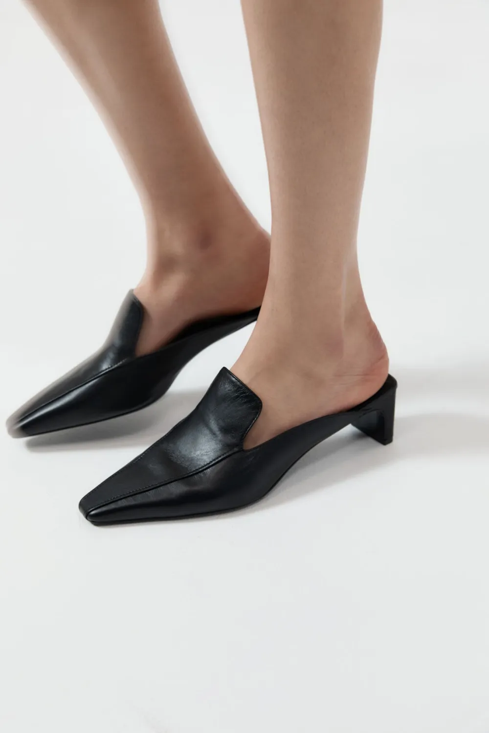 Heeled Loafer - Black|St. Agni Hot