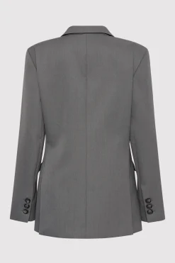 Homme Belted Blazer - Pewter Grey|St. Agni Online