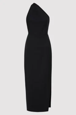 Hudson Midi Dress - Black|St. Agni Best