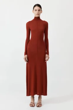 Jersey Maxi Dress - Rouge|St. Agni New