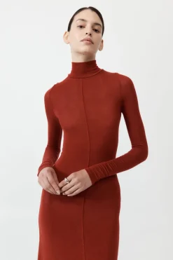 Jersey Maxi Dress - Rouge|St. Agni New