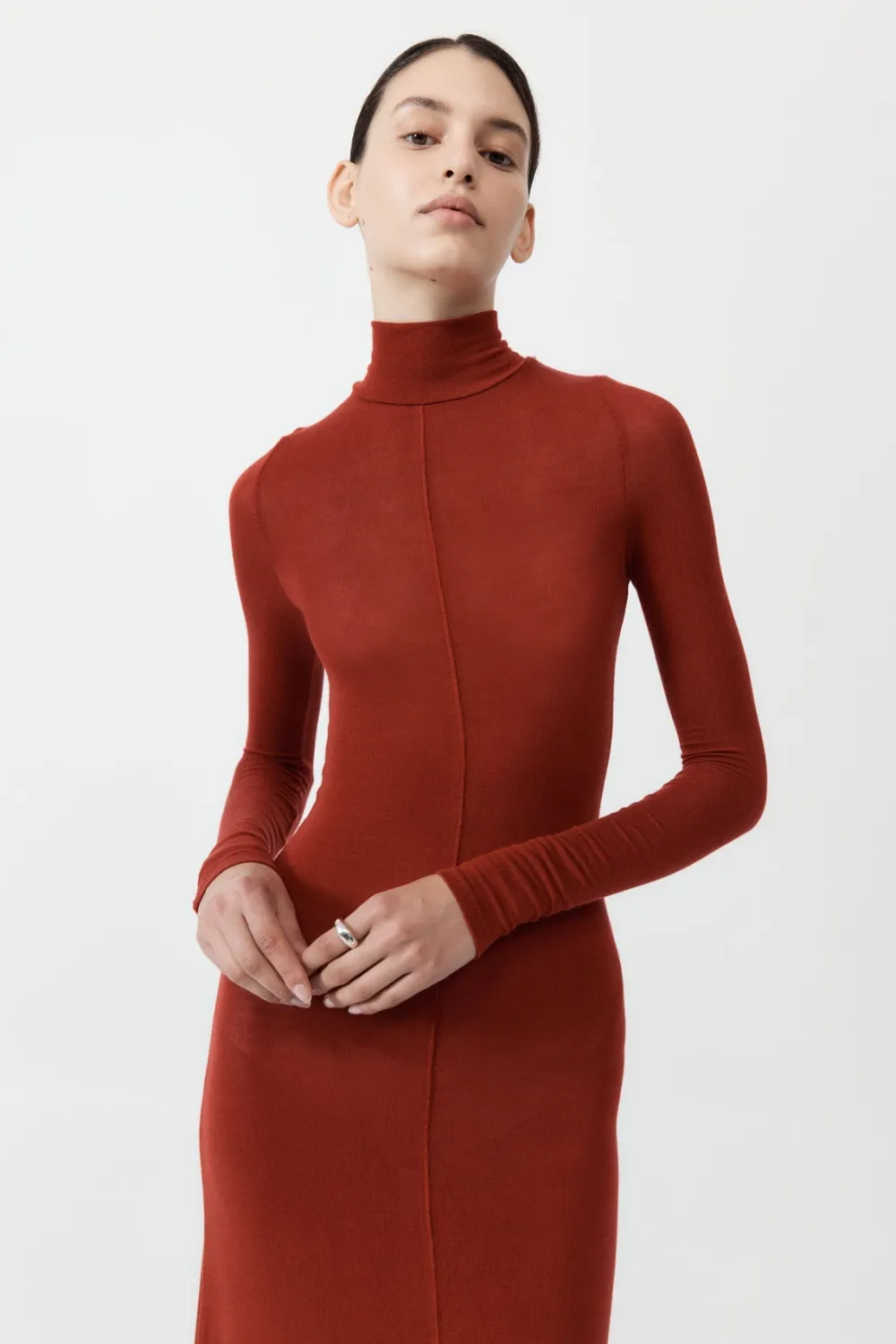 Jersey Maxi Dress - Rouge|St. Agni New
