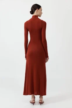 Jersey Maxi Dress - Rouge|St. Agni New