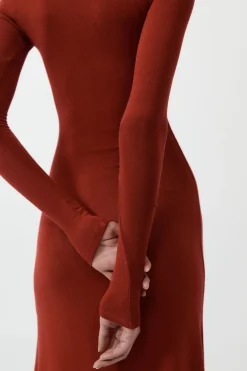 Jersey Maxi Dress - Rouge|St. Agni New