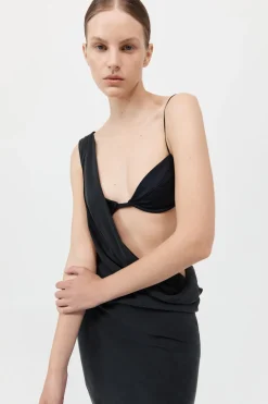 Layered Drape Dress - Black|St. Agni Sale