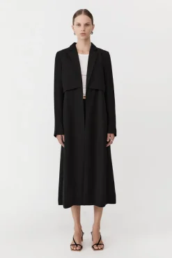 Layered Summer Trench - Black|St. Agni Shop