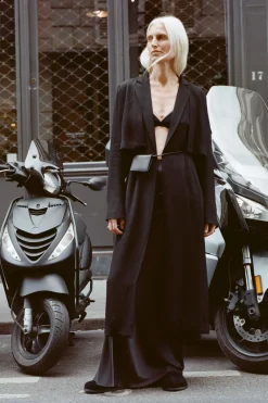 Layered Summer Trench - Black|St. Agni Shop