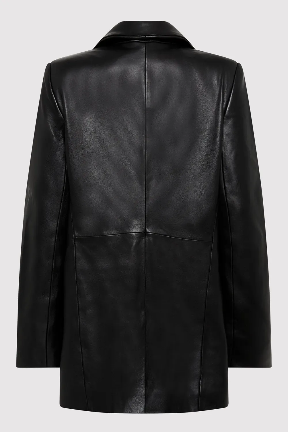 Leather Blazer - Black|St. Agni Outlet