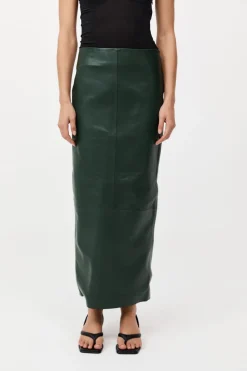 Leather Column Skirt -|St. Agni Discount