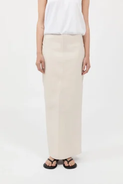 Leather Column Skirt -|St. Agni Store