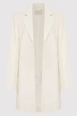 Leather Longline Jacket -|St. Agni Fashion