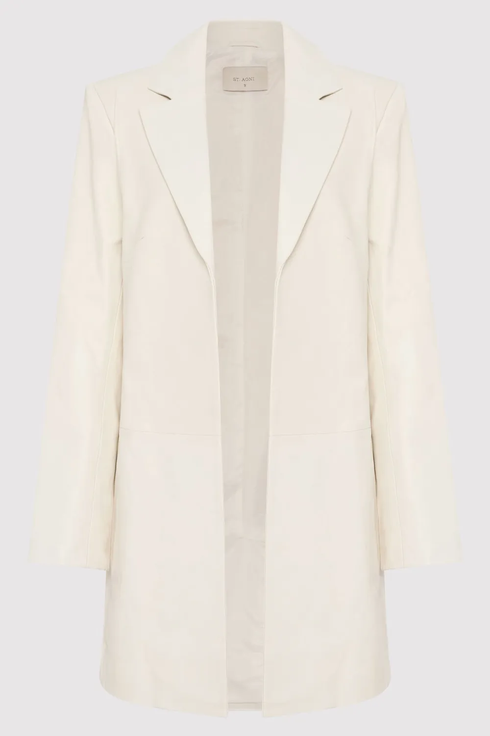 Leather Longline Jacket -|St. Agni Fashion