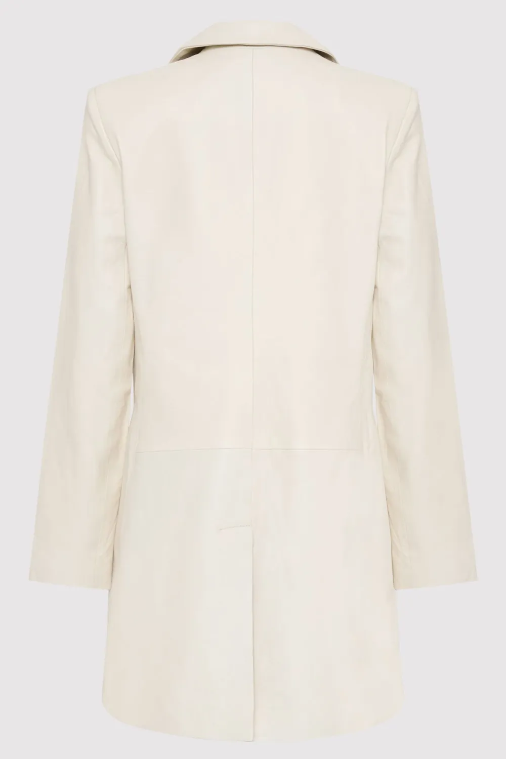 Leather Longline Jacket -|St. Agni Fashion