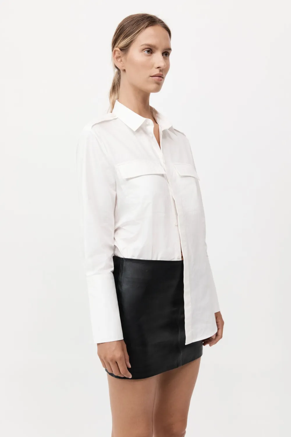 Leather Mini Skirt -|St. Agni Clearance