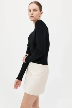 Leather Mini Skirt -|St. Agni Hot