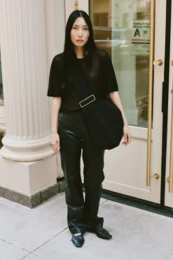 Leather Pants - Black|St. Agni Flash Sale