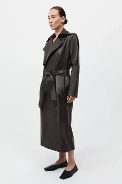 Leather Trench Coat -|St. Agni Best