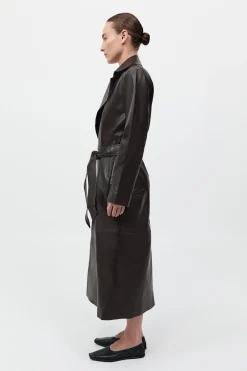 Leather Trench Coat -|St. Agni Best