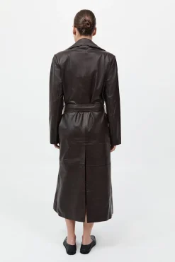 Leather Trench Coat -|St. Agni Best