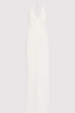 Linen Bias Halter Dress -|St. Agni Store