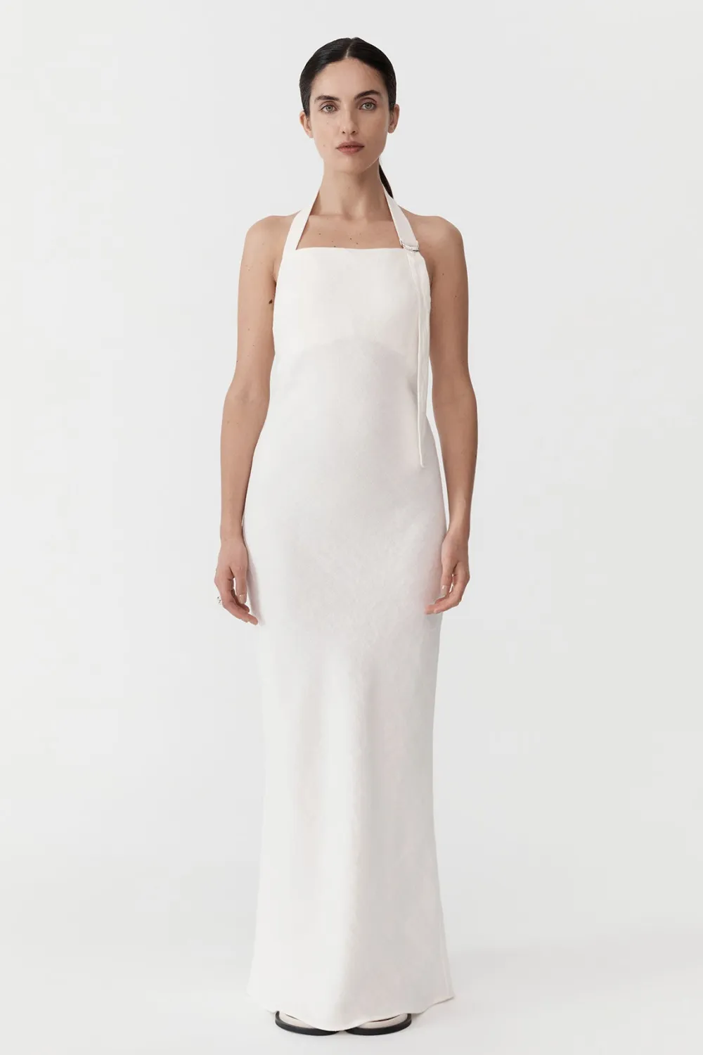 Linen Bias Maxi Dress -|St. Agni Clearance