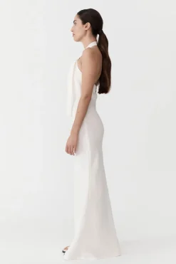 Linen Bias Maxi Dress -|St. Agni Clearance