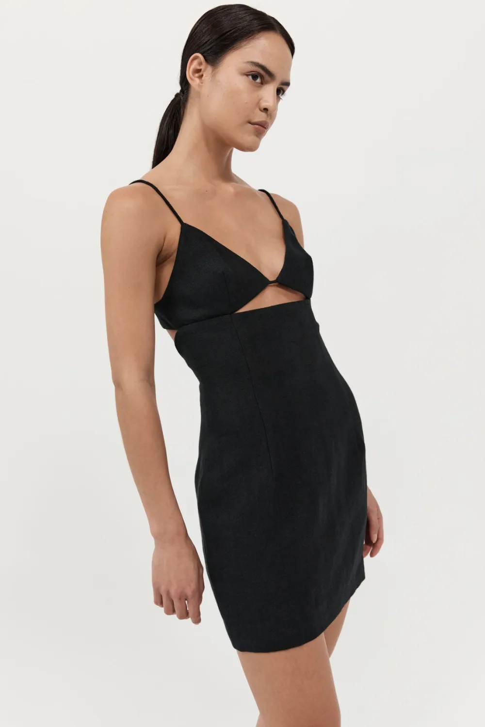 Linen Bra Mini Dress -|St. Agni Flash Sale