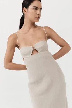 Linen Resort Dress -|St. Agni Outlet