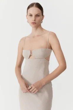 Linen Resort Dress -|St. Agni Outlet