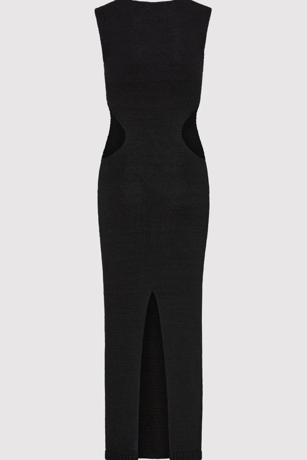 Linen Silk Blend Cut Out Dress -|St. Agni Outlet