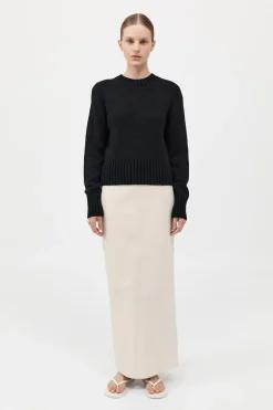 Linen Silk Blend Jumper -|St. Agni New