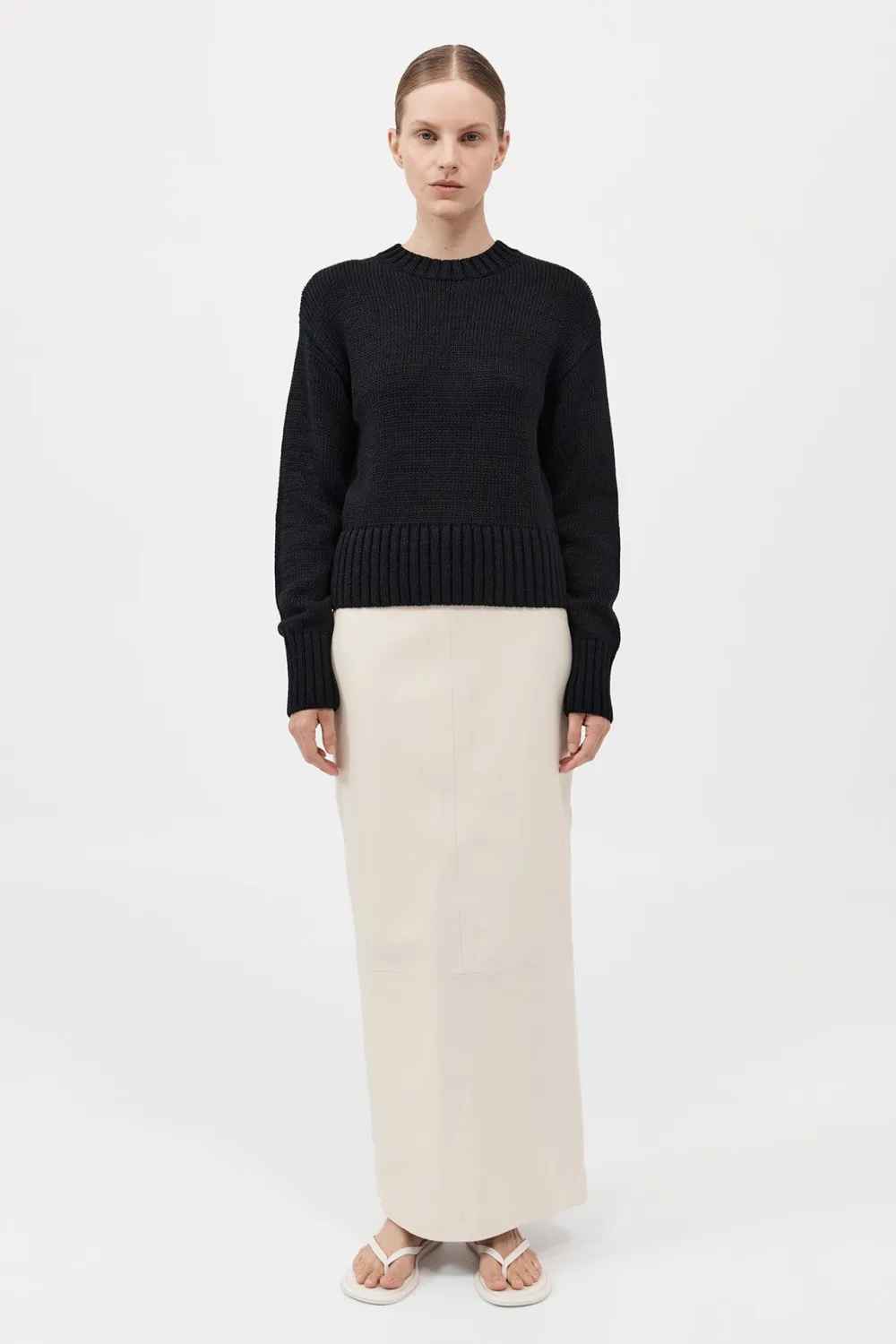 Linen Silk Blend Jumper -|St. Agni New