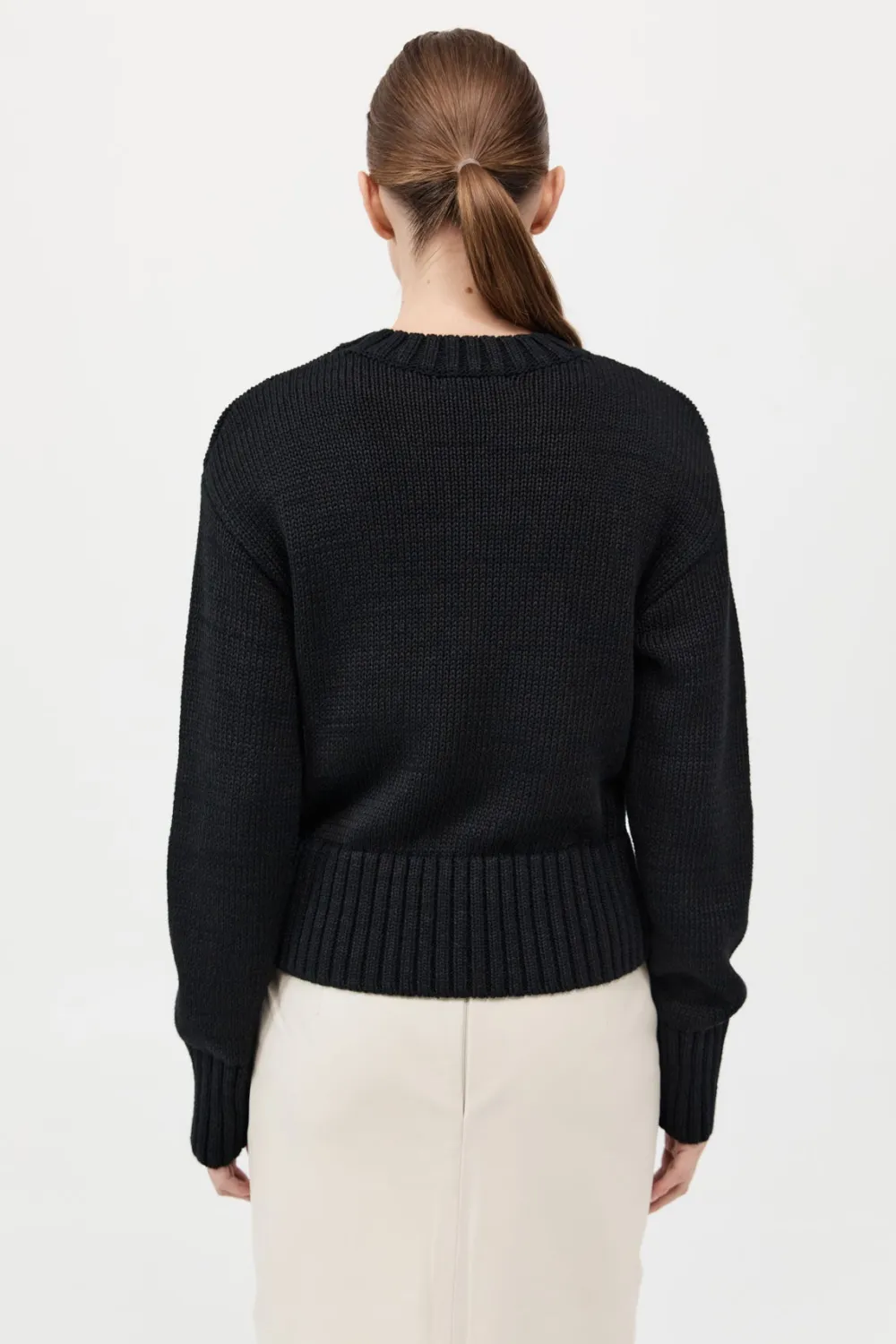 Linen Silk Blend Jumper -|St. Agni New