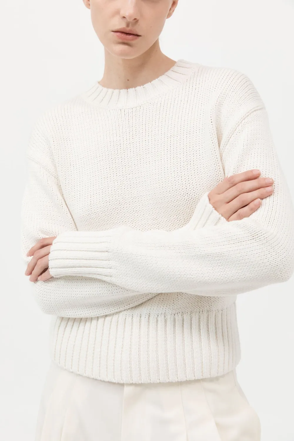 Linen Silk Blend Jumper -|St. Agni Outlet