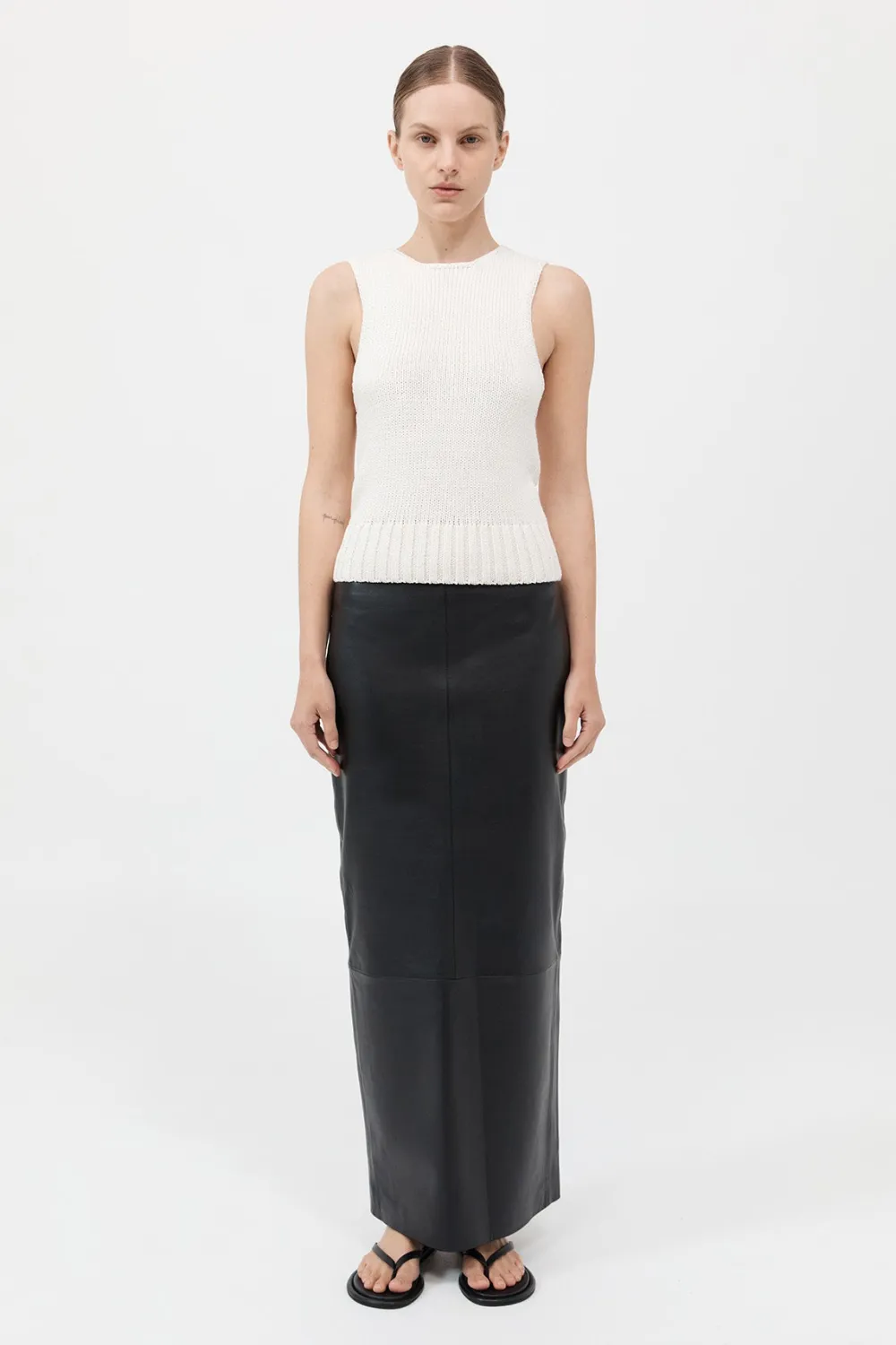 Linen Silk Blend Tank -|St. Agni Clearance