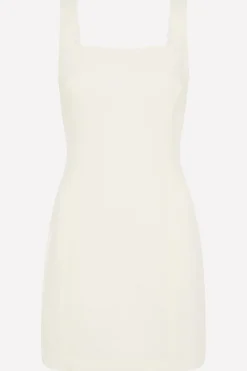 Linen Square Neck Mini Dress -|St. Agni Clearance
