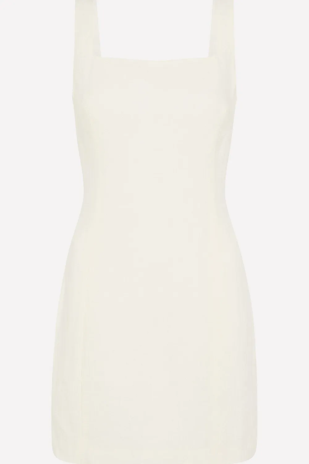 Linen Square Neck Mini Dress -|St. Agni Clearance