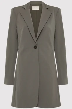 Longline Jacket - Smokey Olive|St. Agni Clearance