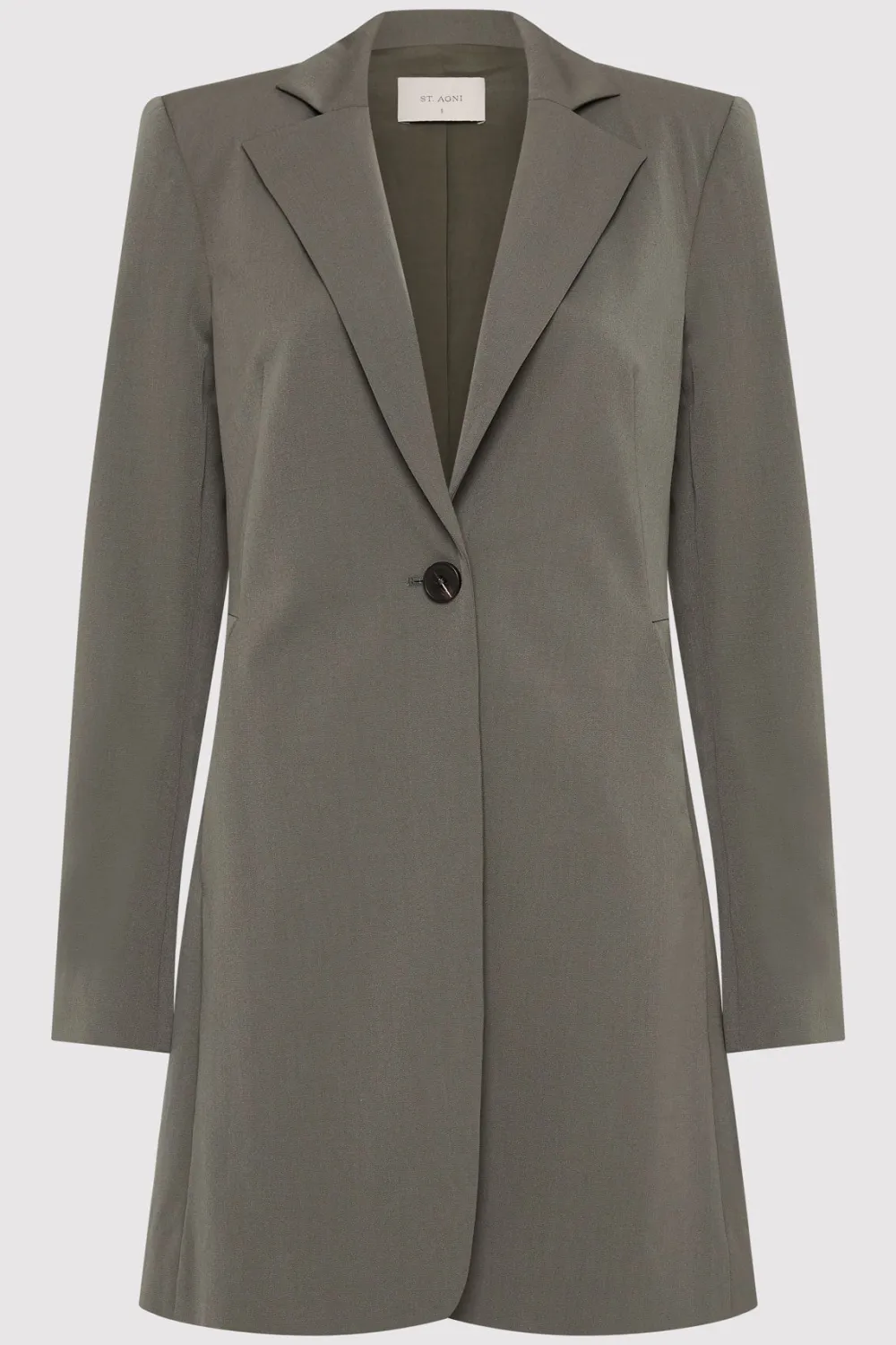Longline Jacket - Smokey Olive|St. Agni Clearance