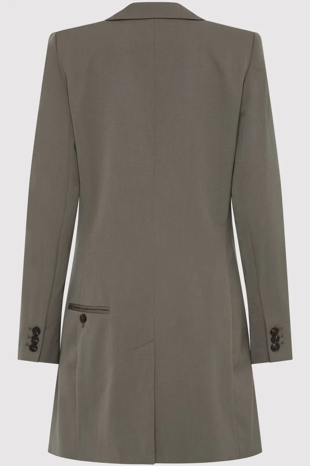 Longline Jacket - Smokey Olive|St. Agni Clearance