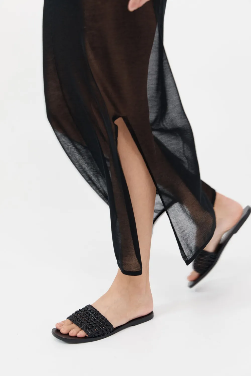 Macrame Mesh Slides -|St. Agni Shop