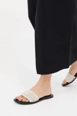Macrame Mesh Slides -|St. Agni Cheap