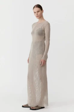 Mesh Long Sleeve Dress -|St. Agni Clearance