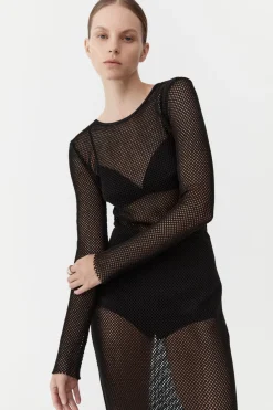Mesh Long Sleeve Dress -|St. Agni Shop