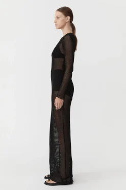 Mesh Long Sleeve Dress -|St. Agni Shop