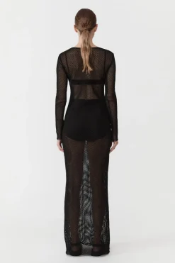 Mesh Long Sleeve Dress -|St. Agni Shop