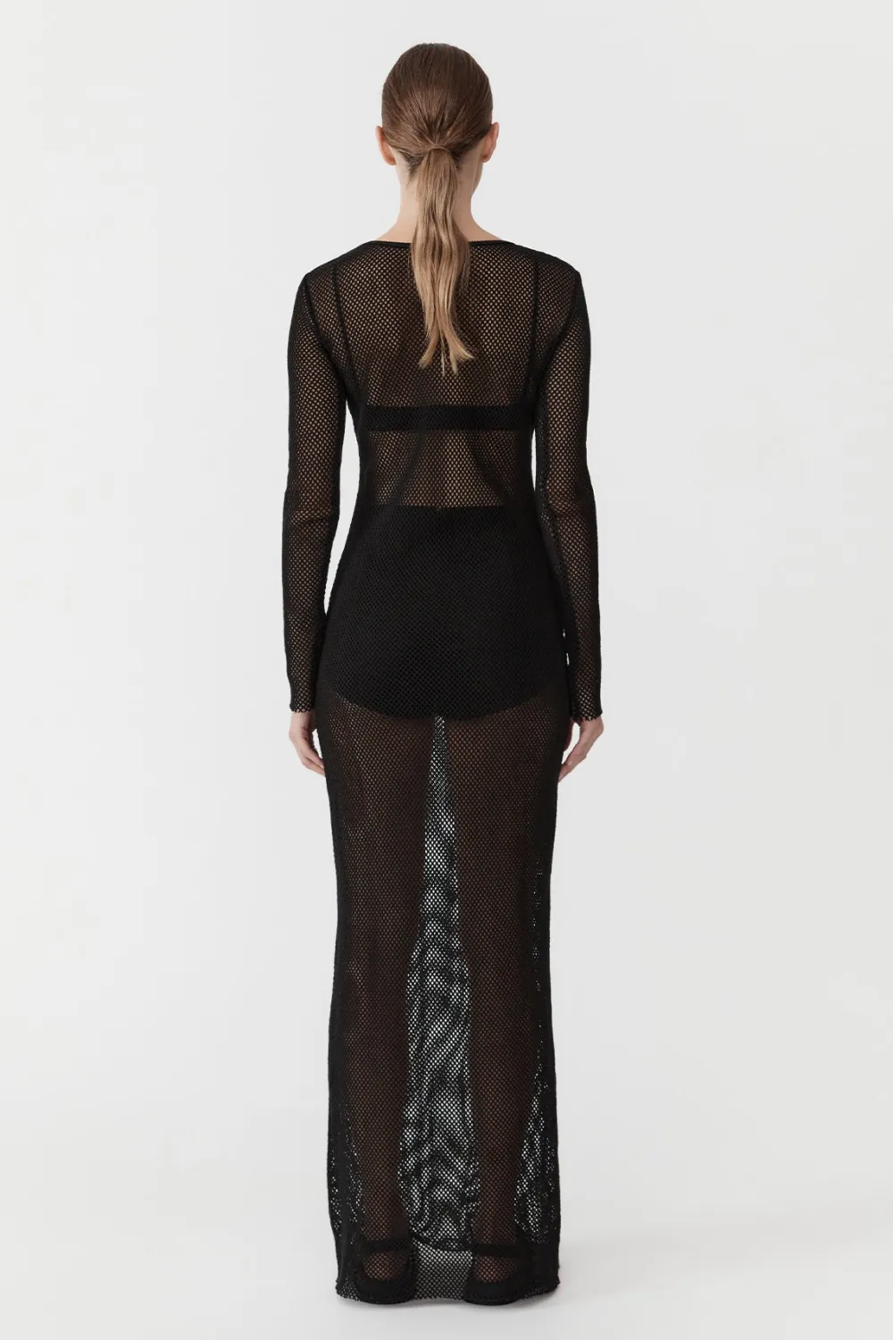 Mesh Long Sleeve Dress -|St. Agni Shop