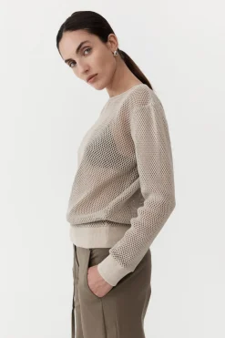 Mesh Long Sleeve Top -|St. Agni Store