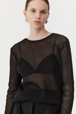Mesh Long Sleeve Top -|St. Agni Flash Sale