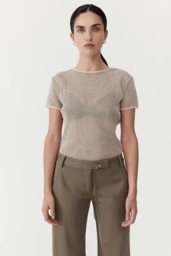 Mesh Short Sleeve Tee -|St. Agni Hot